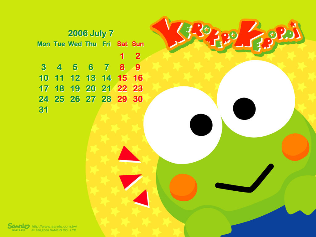 Social Media Editorial Calendar Keroppi